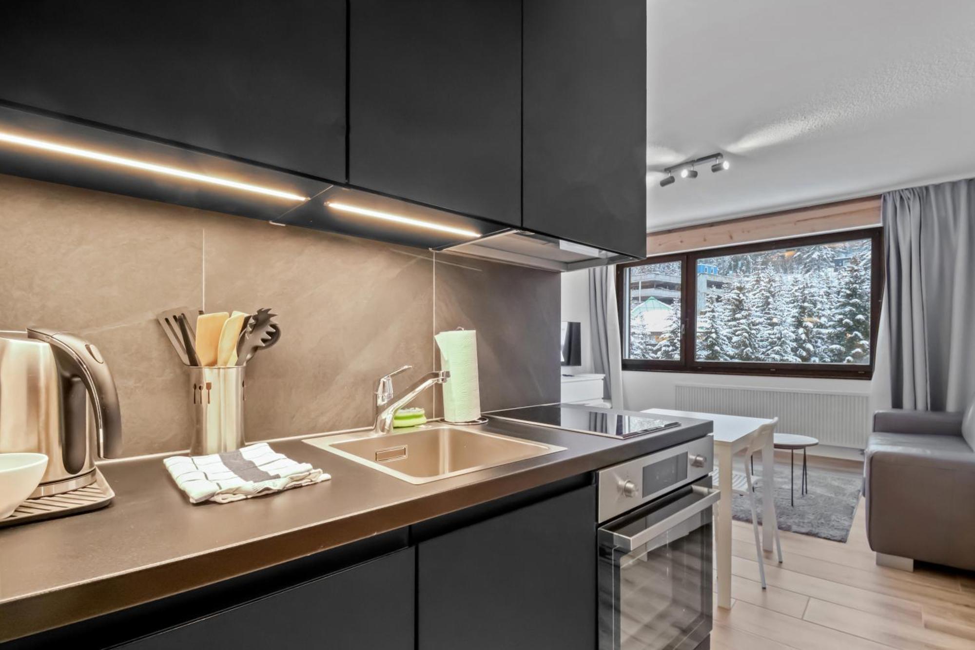 Studio Cosy Au Centre De Crans-Montana Exterior foto